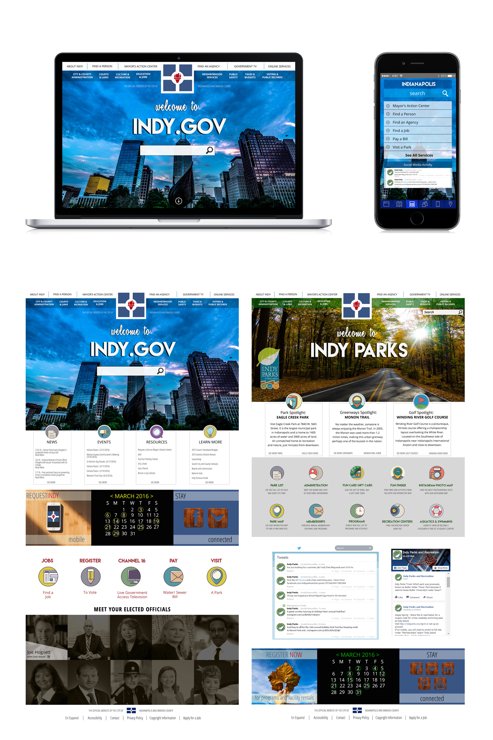 IN.gov project homepage screenshot